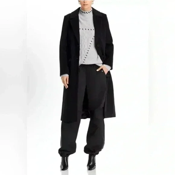 AQUA Two Button Long Coat - 100% Exclusive Bloomingdales - NWT - XL